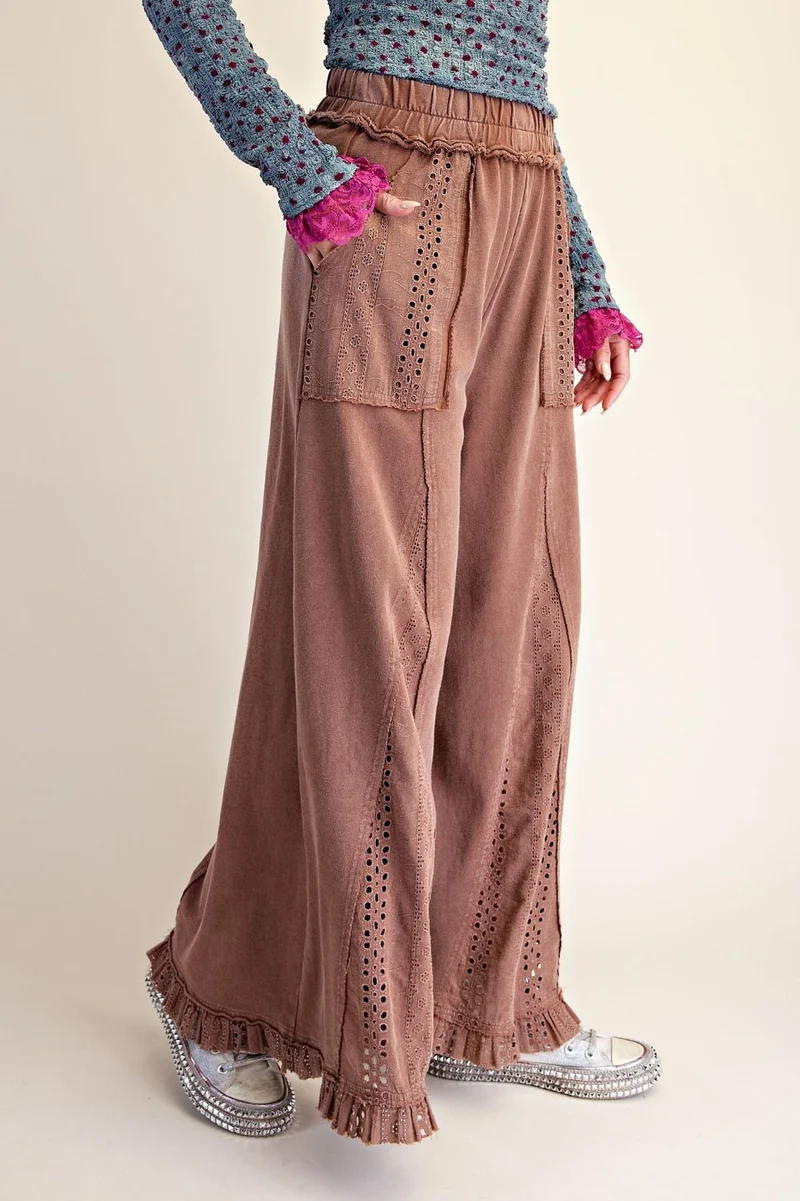 Easel Lace Mix Mineral Washed- Toasted Nut