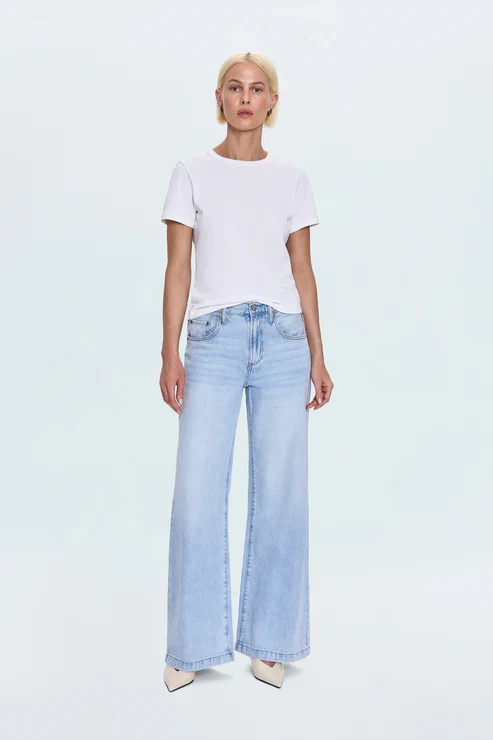 Jeans palazzo à taille basse Jadyn