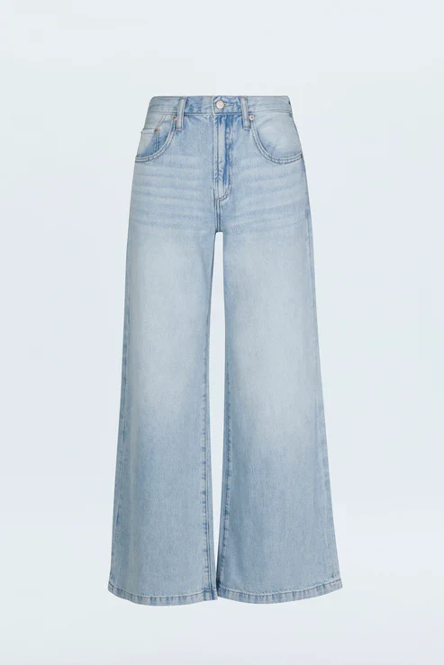 Jeans palazzo à taille basse Jadyn