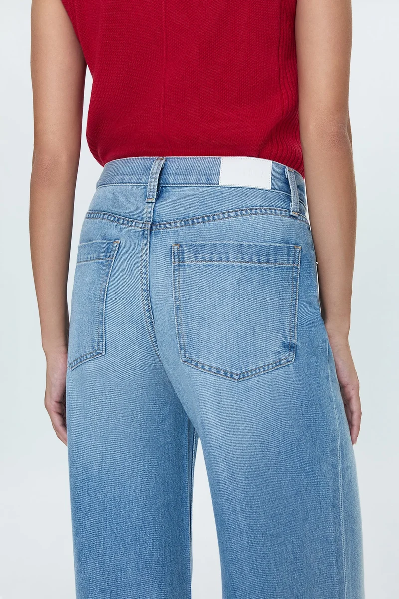 Jeans palazzo à taille basse Jadyn