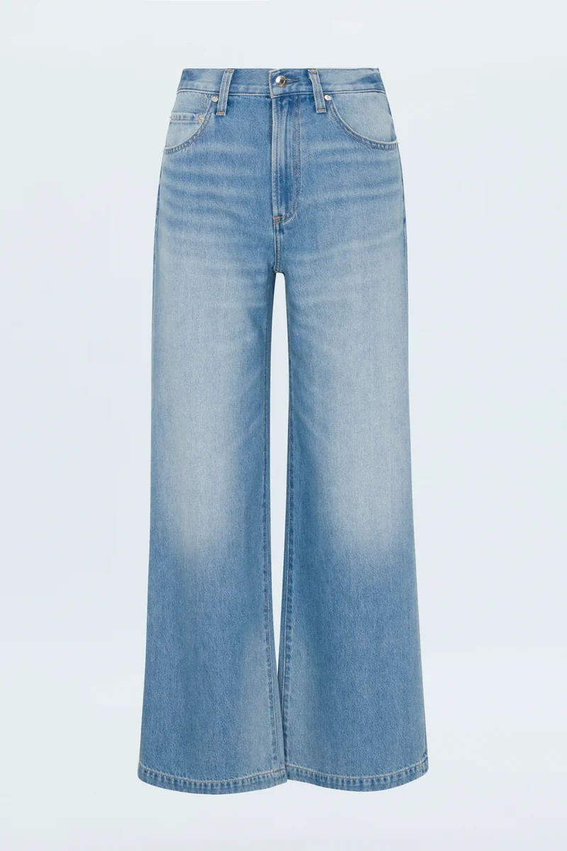 Jeans palazzo à taille basse Jadyn