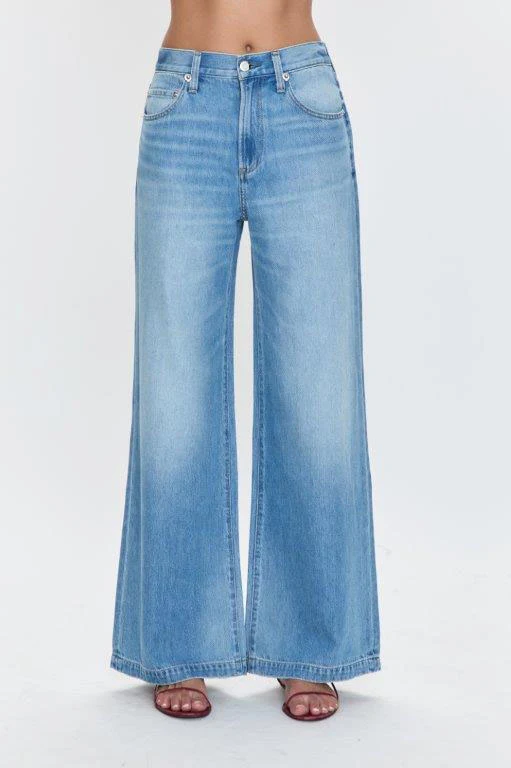 Jeans palazzo à taille basse Jadyn