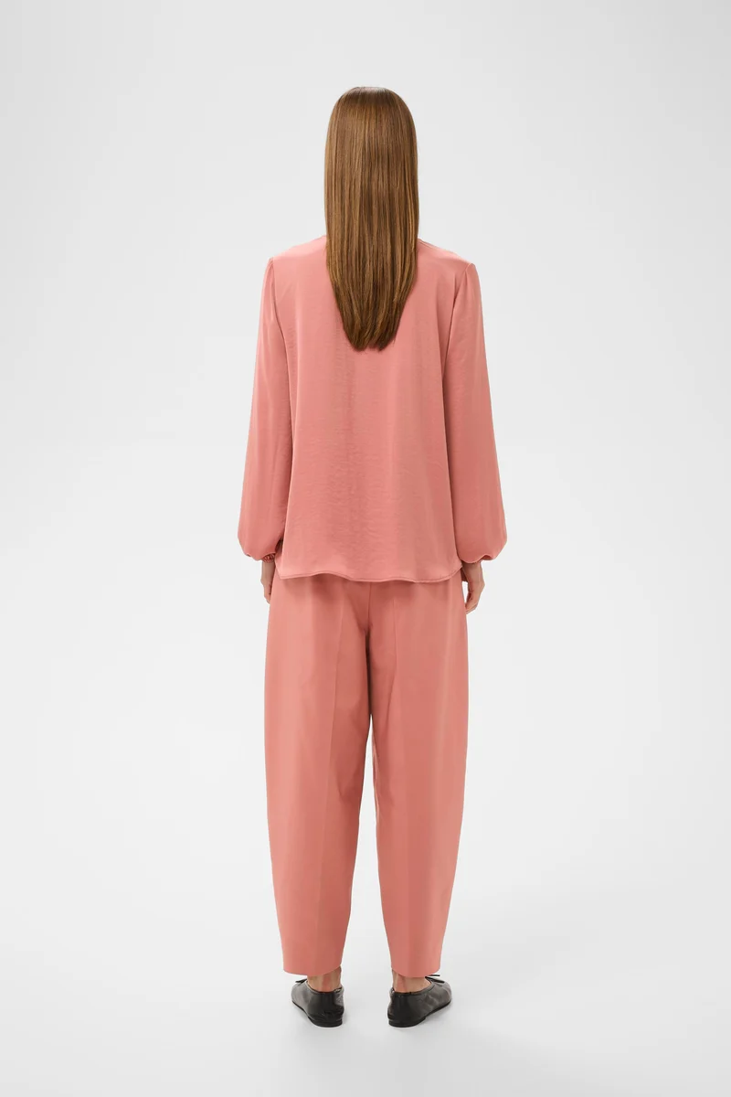Blouse drapée à col V Rinda