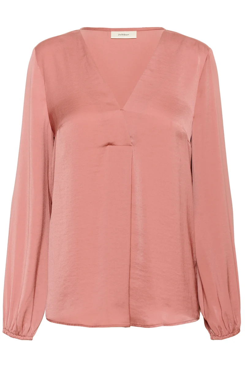 Blouse drapée à col V Rinda
