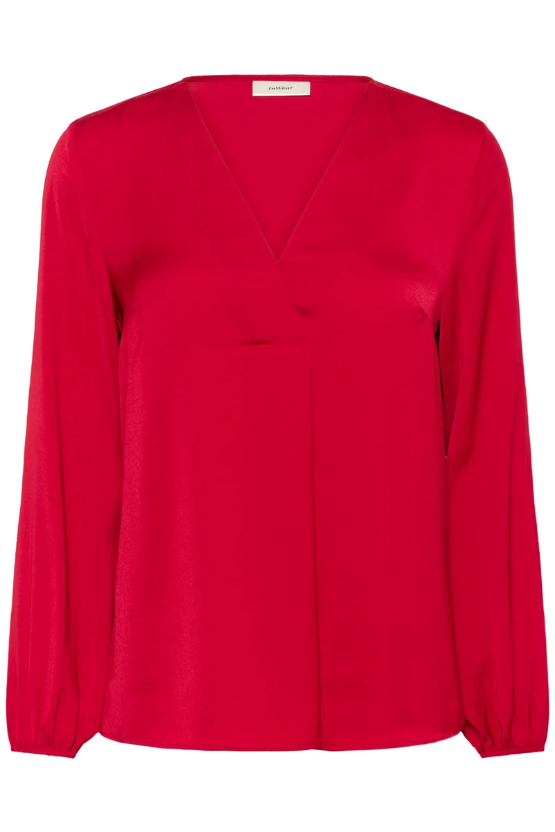 Blouse drapée à col V Rinda