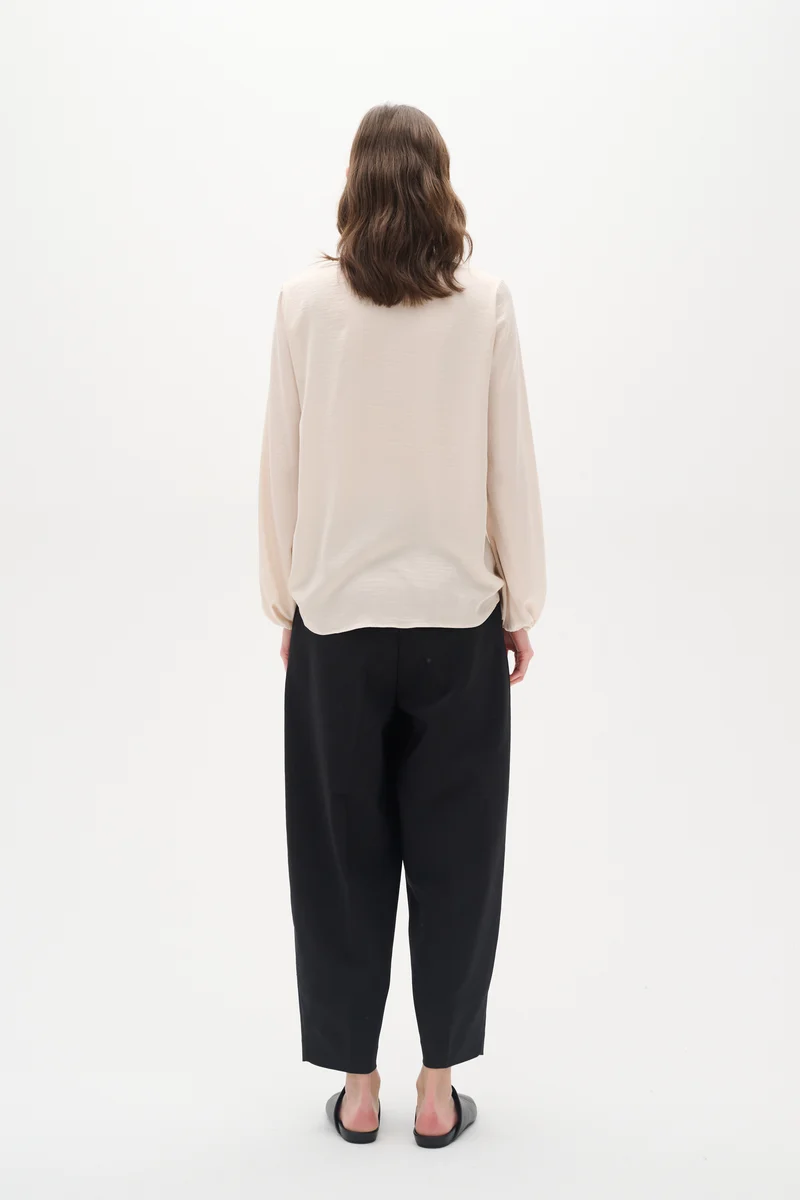 Blouse drapée à col V Rinda