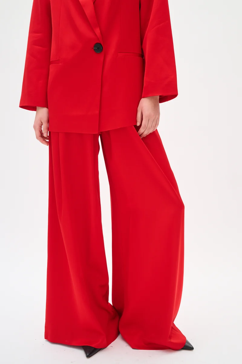 Pantalon ample satiné Zumah