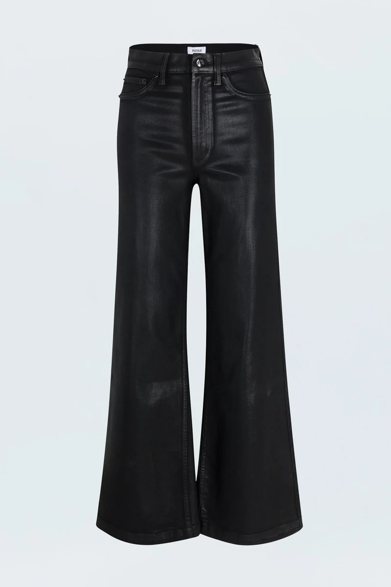 Jeans ample enduit légèrement lustré Lana