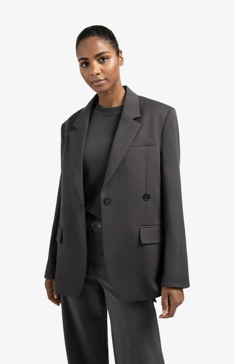 Veston oversize avec bandes décoratives
