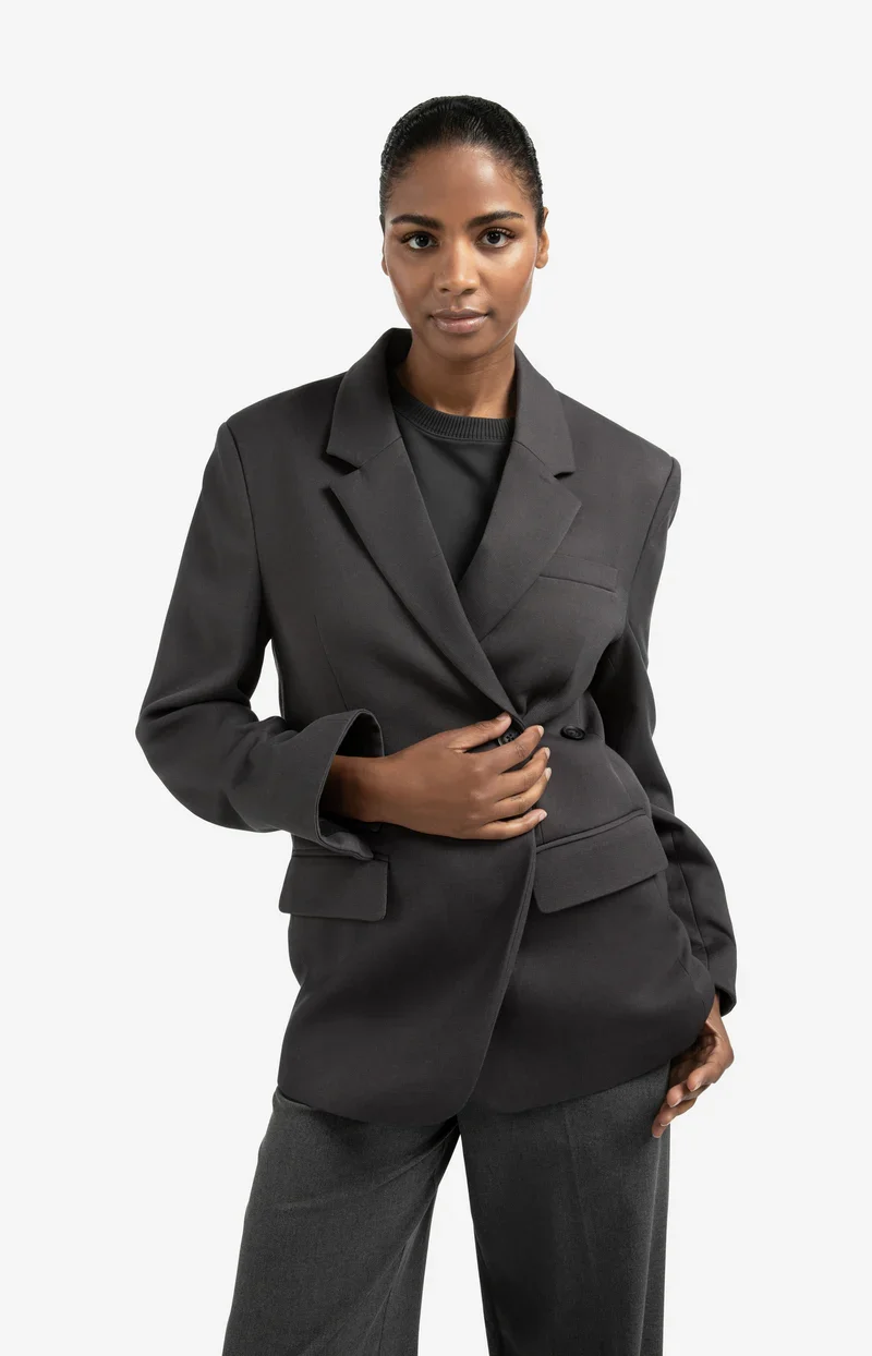 Veston oversize avec bandes décoratives