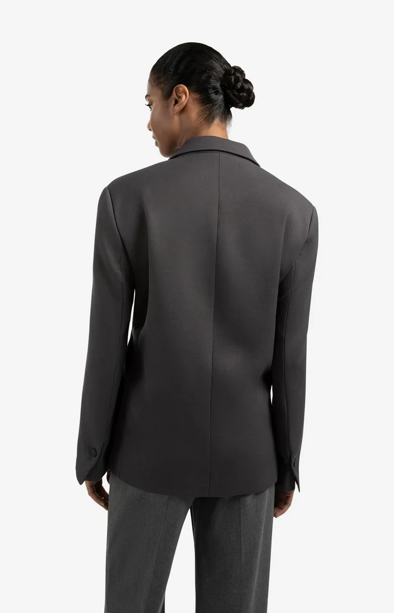 Veston oversize avec bandes décoratives