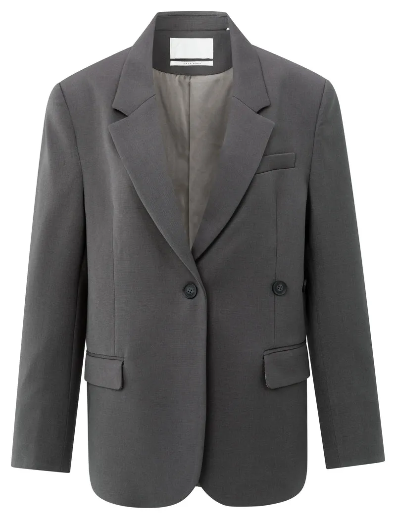 Veston oversize avec bandes décoratives