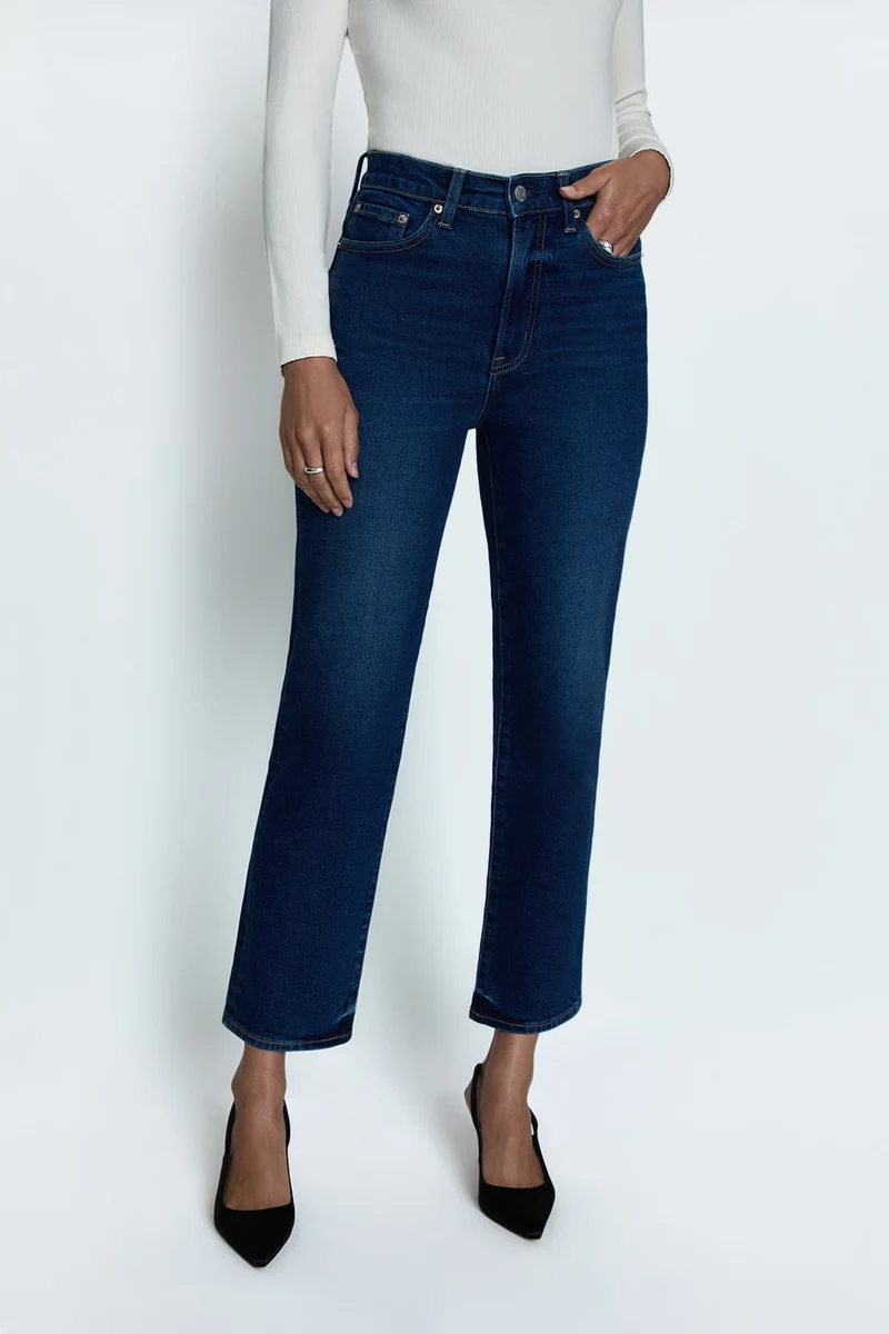 Jeans droit à taille haute Charlie