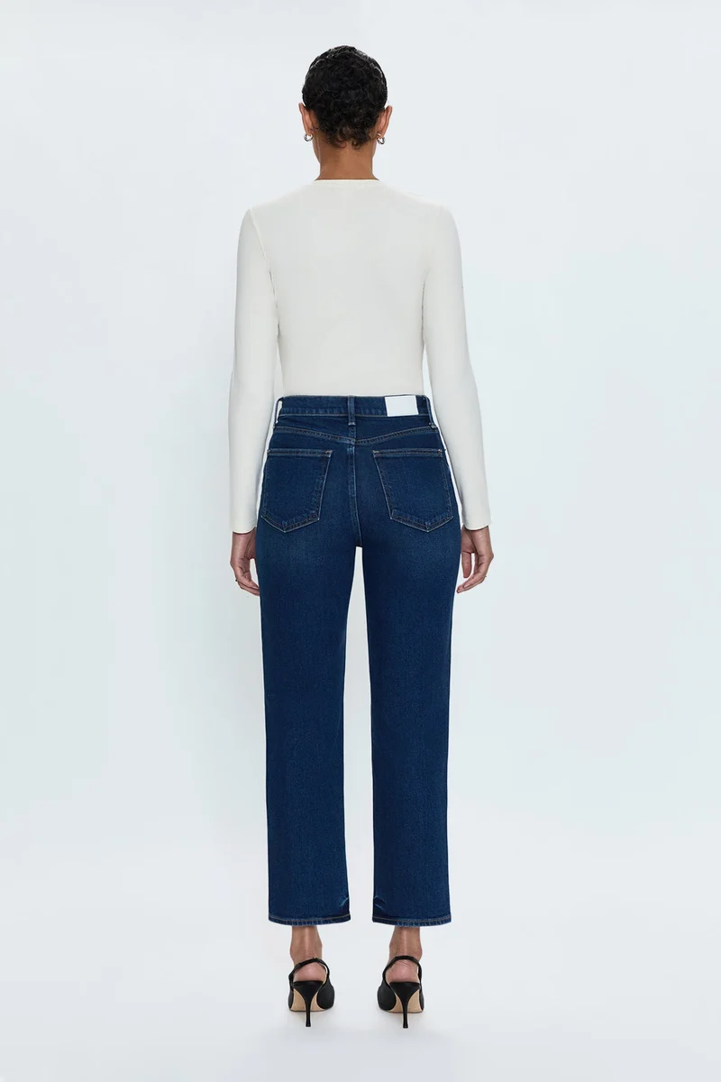 Jeans droit à taille haute Charlie