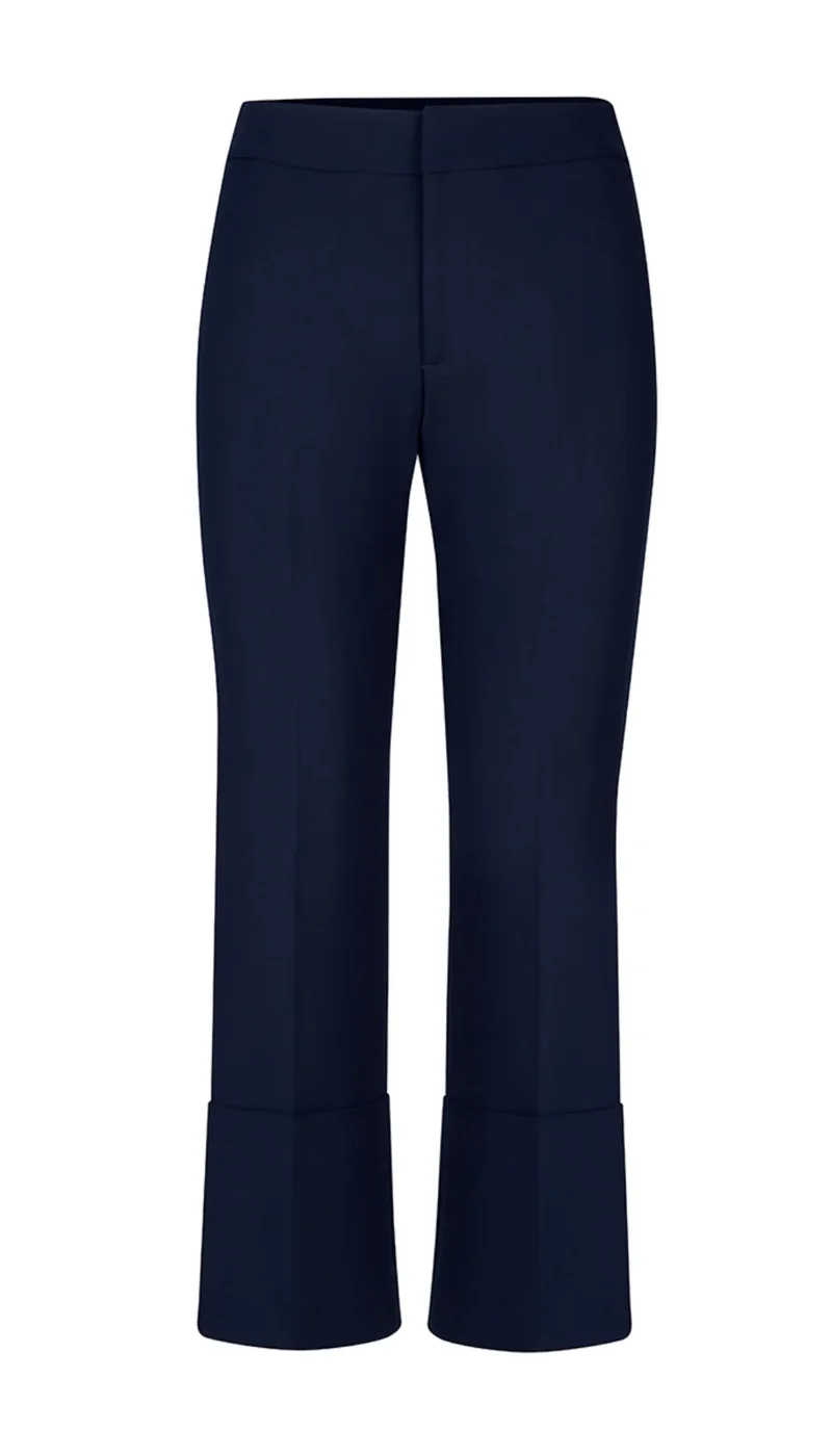 Pantalon classique droit à revers