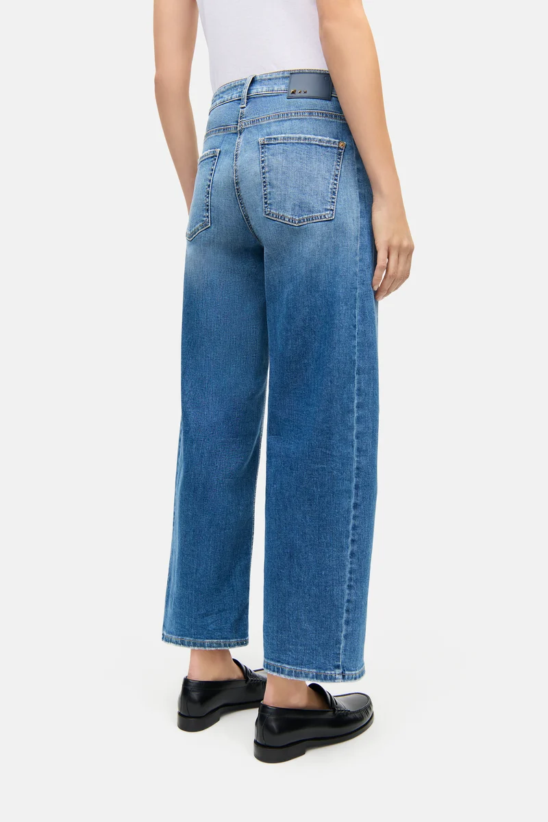 Jeans court Oria à jambe ballon