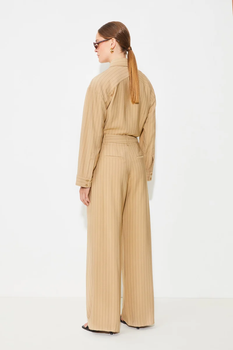 Pantalon tailleur avec rayures Jill
