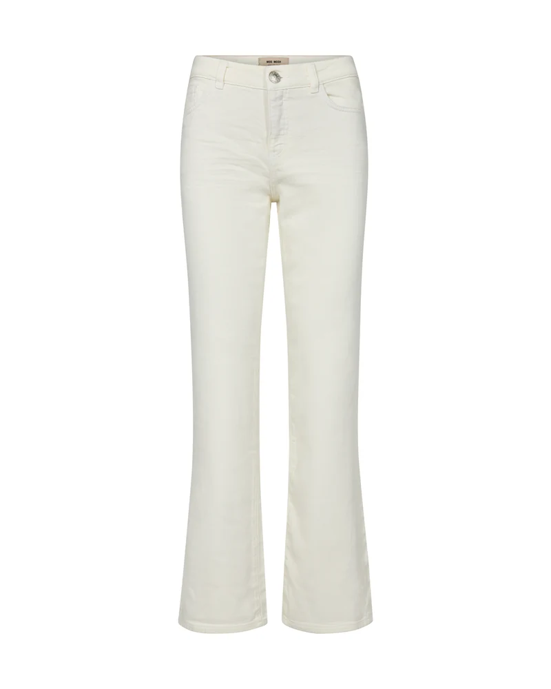 Pantalon évasé à taille haute - écru - Cecilia Magic