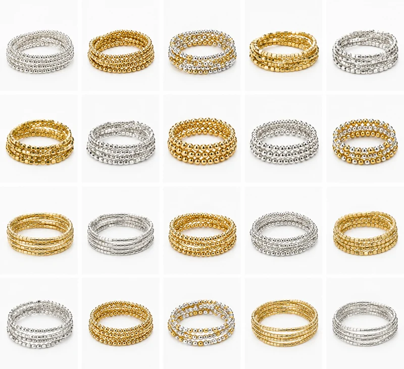 Fashion Fortunes Stacking Bracelets - Gold and Silver