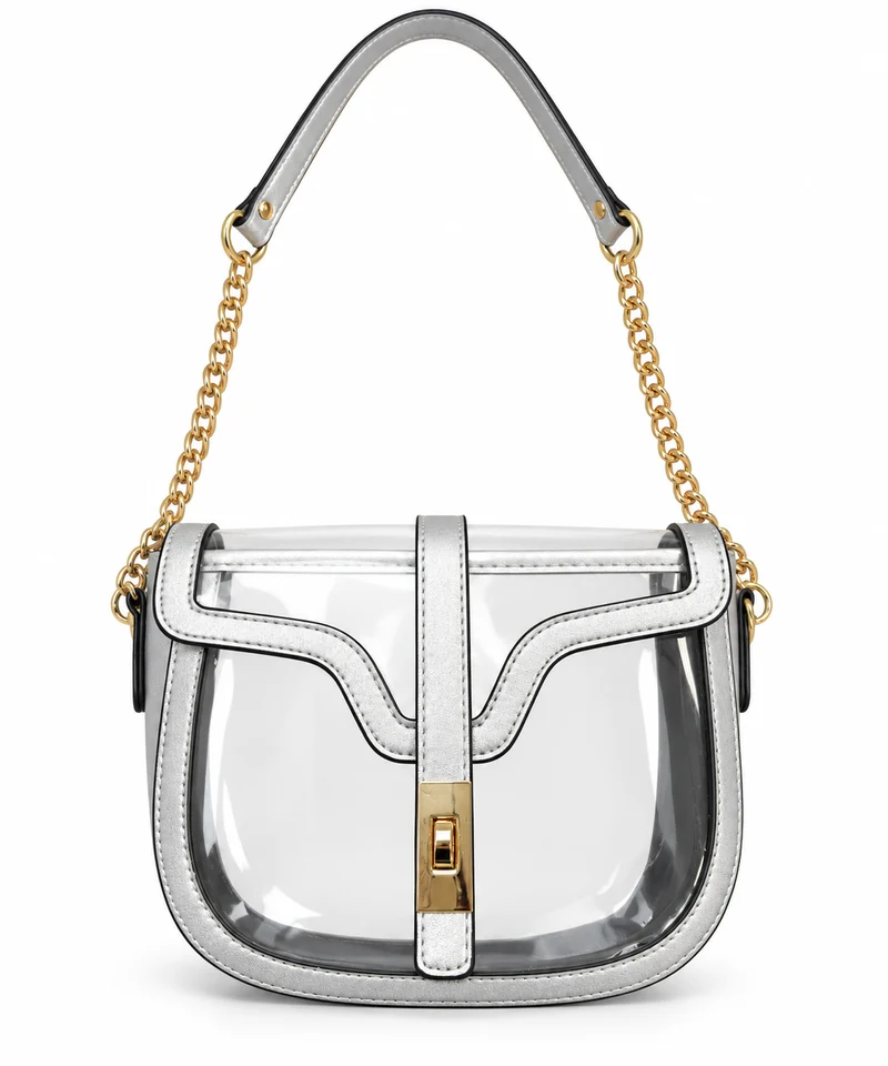 Clear Transparent Saddle Bag