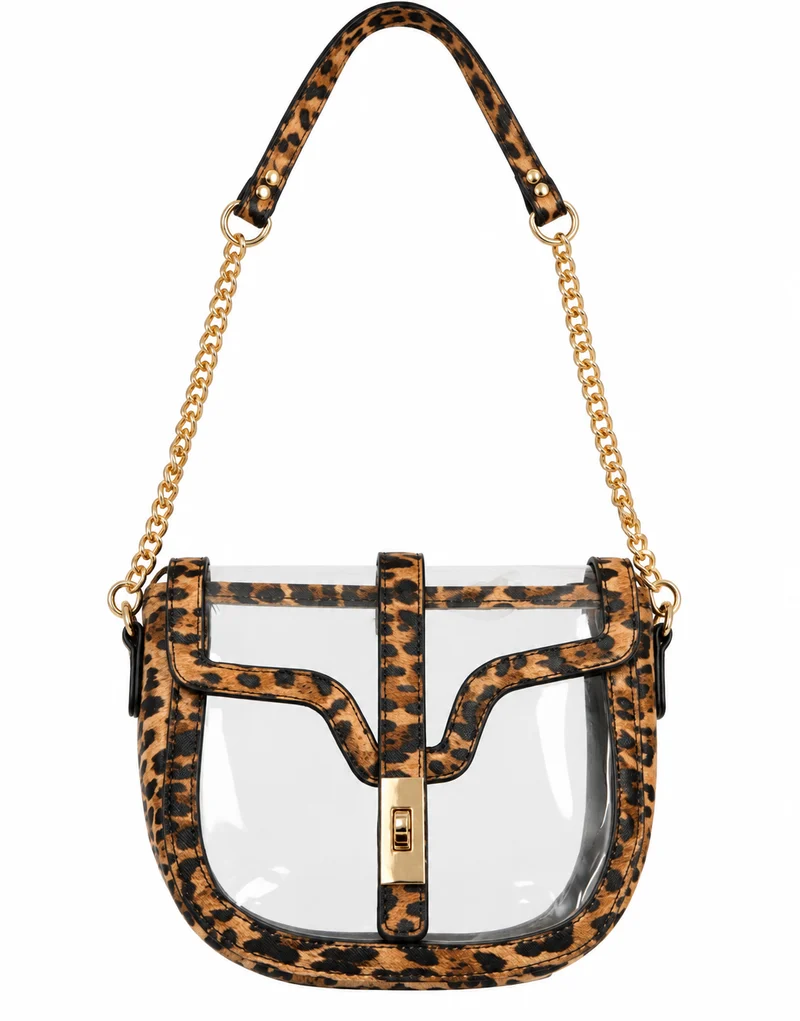 Clear Transparent Saddle Bag