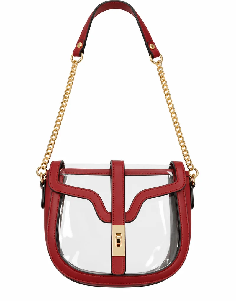 Clear Transparent Saddle Bag