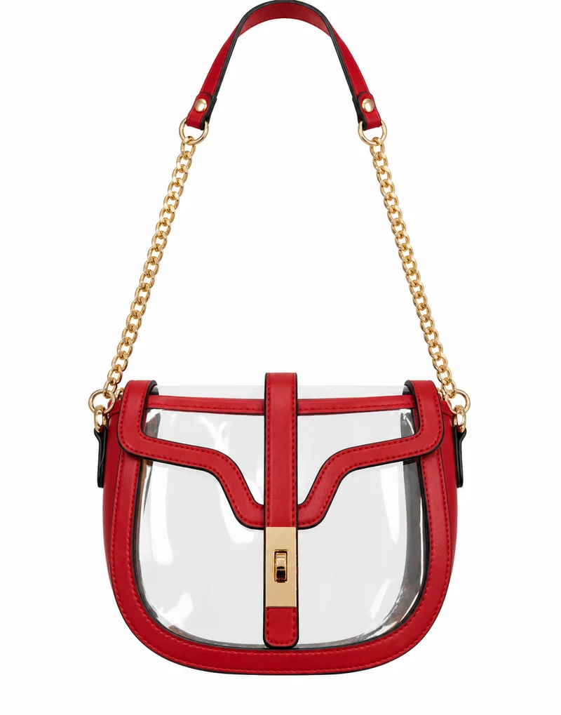 Clear Transparent Saddle Bag