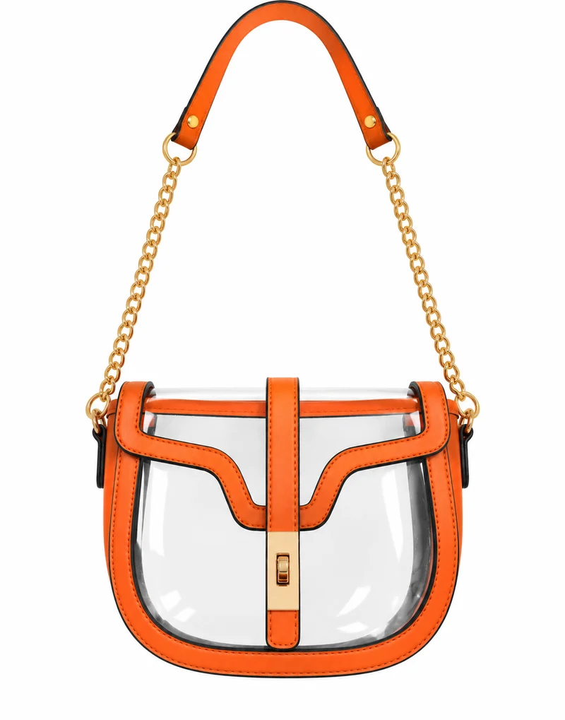 Clear Transparent Saddle Bag