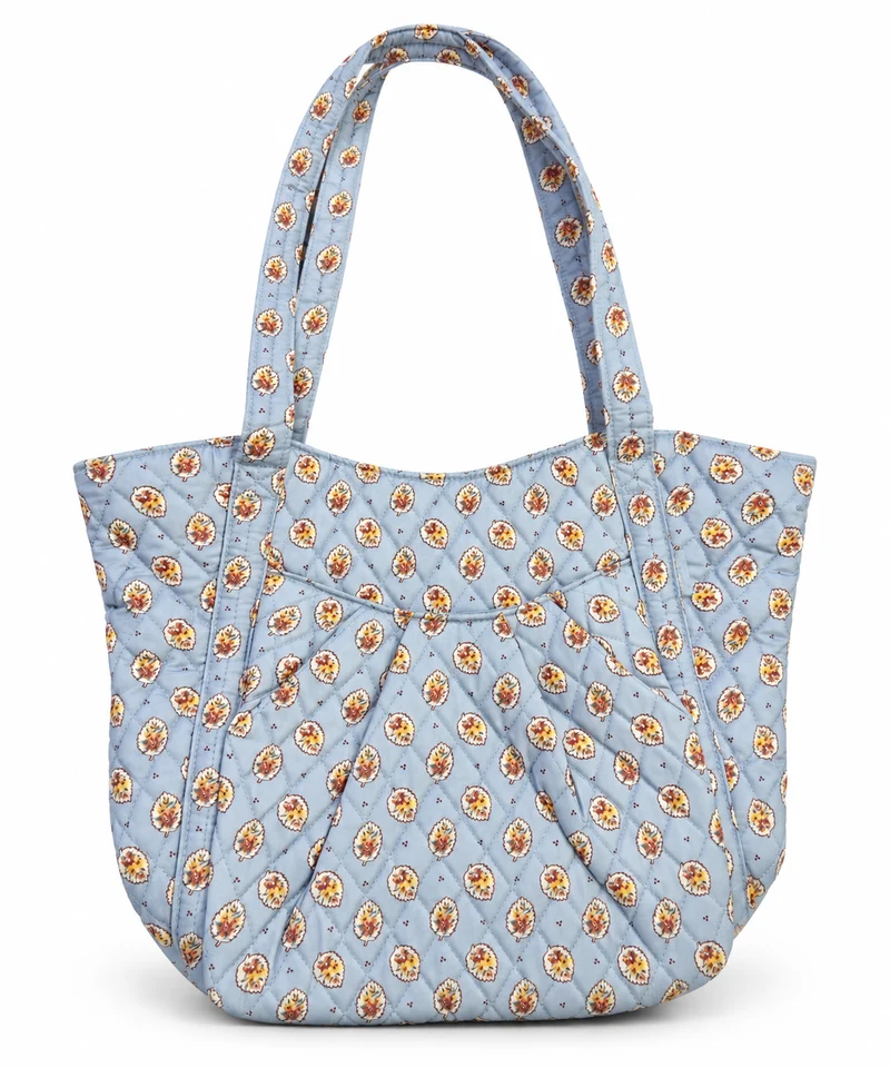Vera Bradley Amanda Shoulder Bag-Blue Leaf