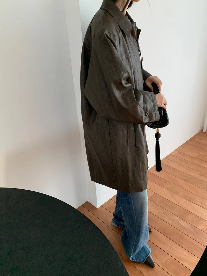 Lucysalon Ted Leather Shirt Jacket