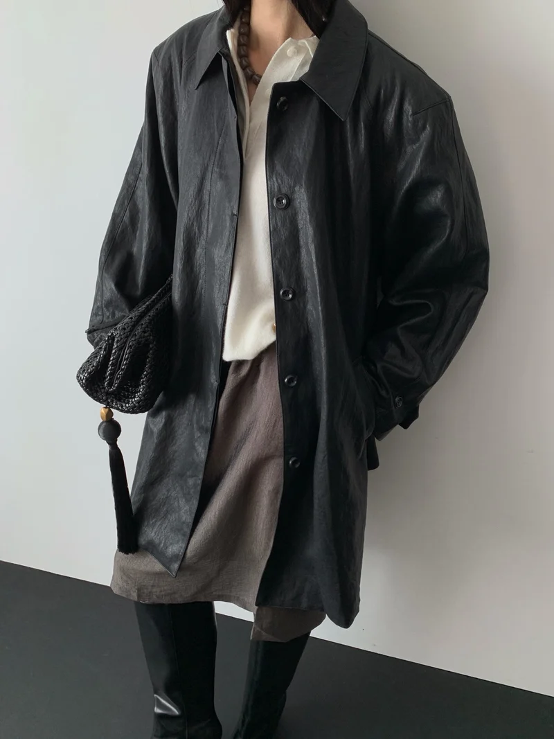 Lucysalon Ted Leather Shirt Jacket