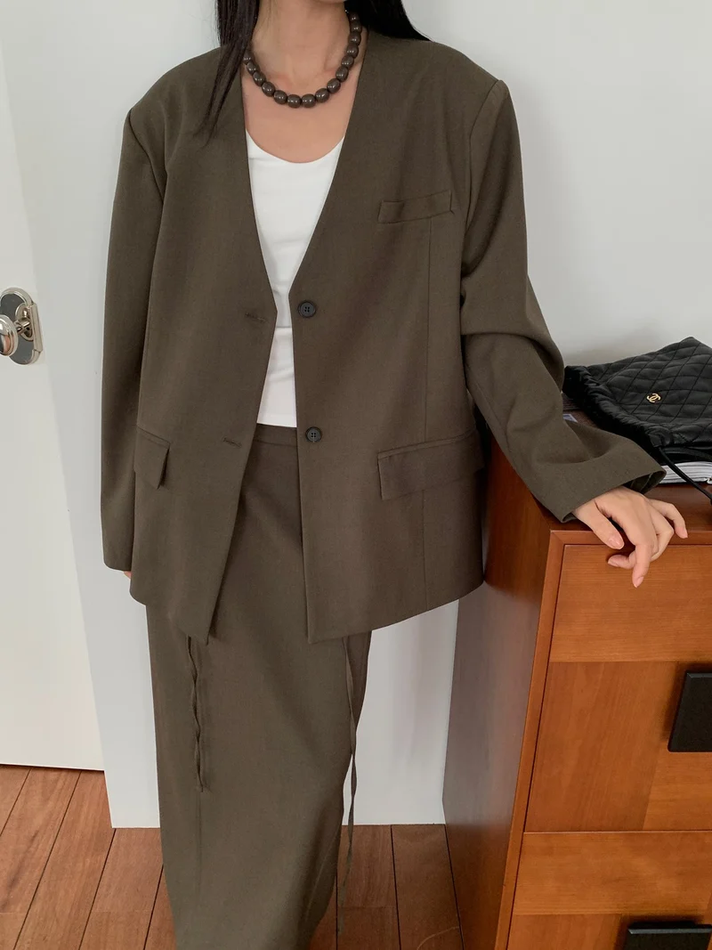 Lucysalon Roa Collarless Jacket