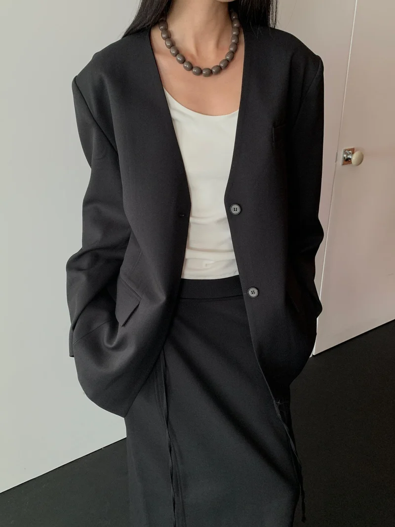 Lucysalon Roa Collarless Jacket