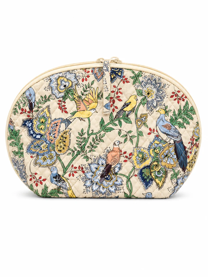 Vera Bradley Large Dome Cosmetic Bag- Prairie Blooms