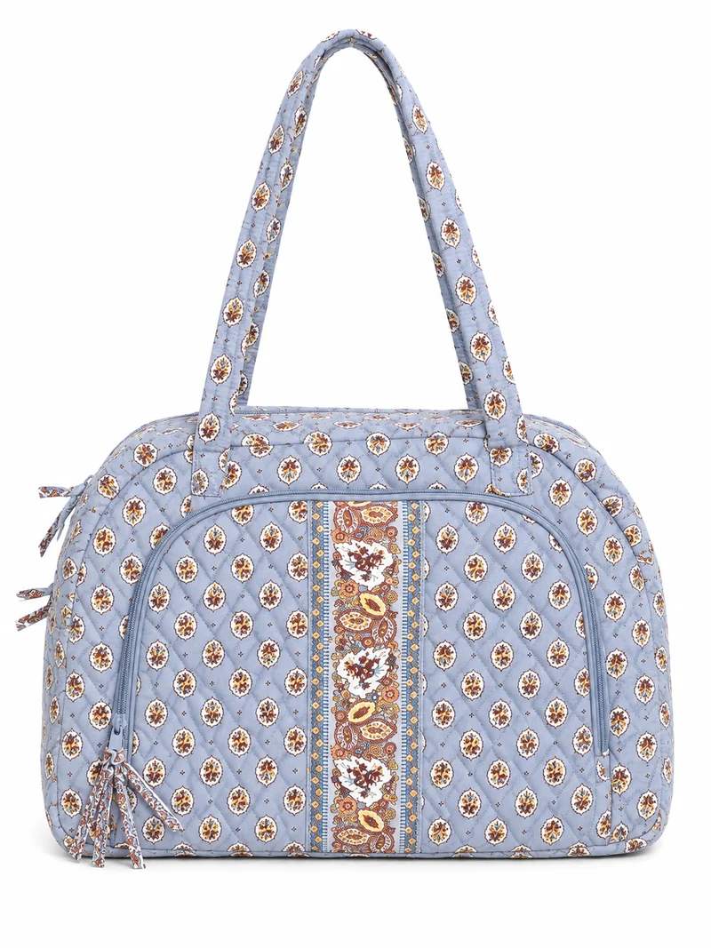 Vera Bradley Weekender Travel Bag-Blue Leaf