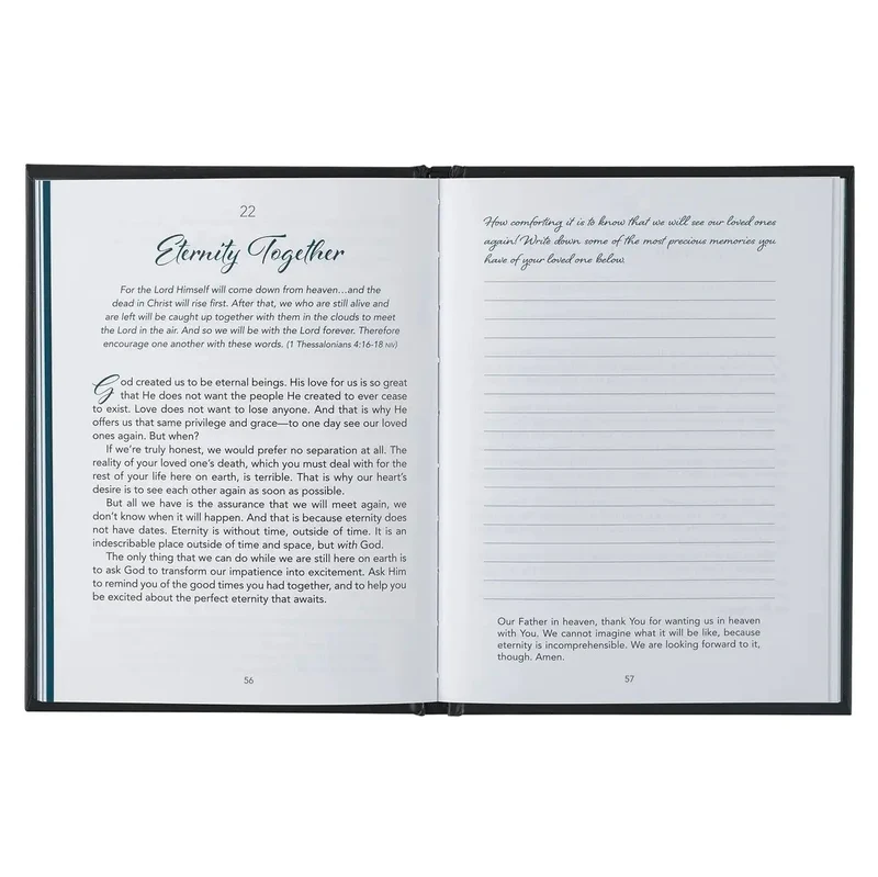 Christian Art Gifts: Losing a Loved One 40-day Journal to Healing
