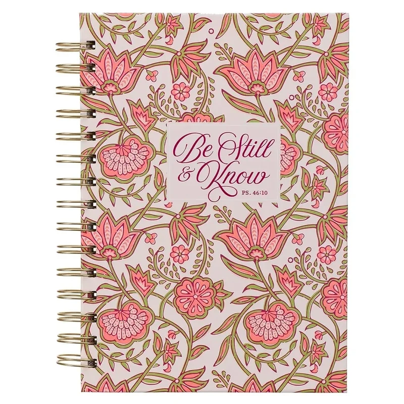 Christian Art Gifts: Journal Wirebound Be Still & Know Ps. 46:10