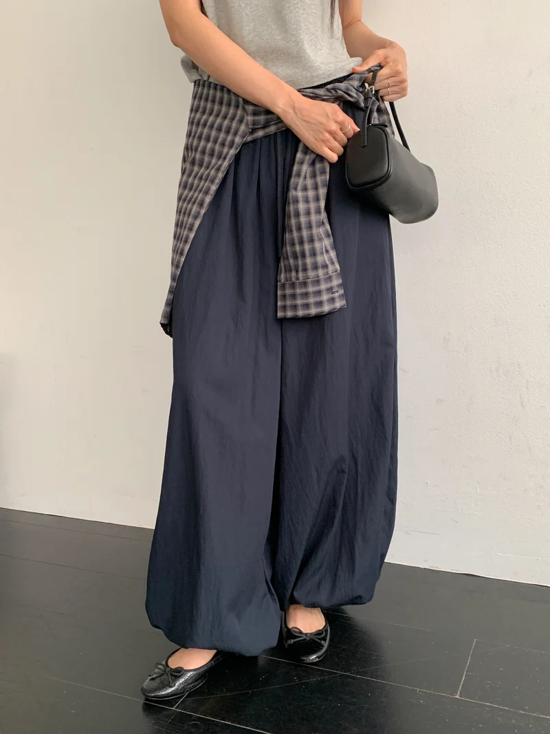 Merrymore Drawstring Elastic Waist Harem Pants