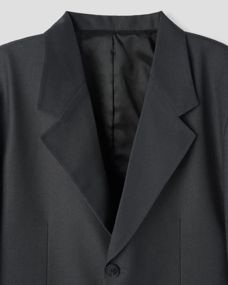 Corkage Oversized Single Button Blazer