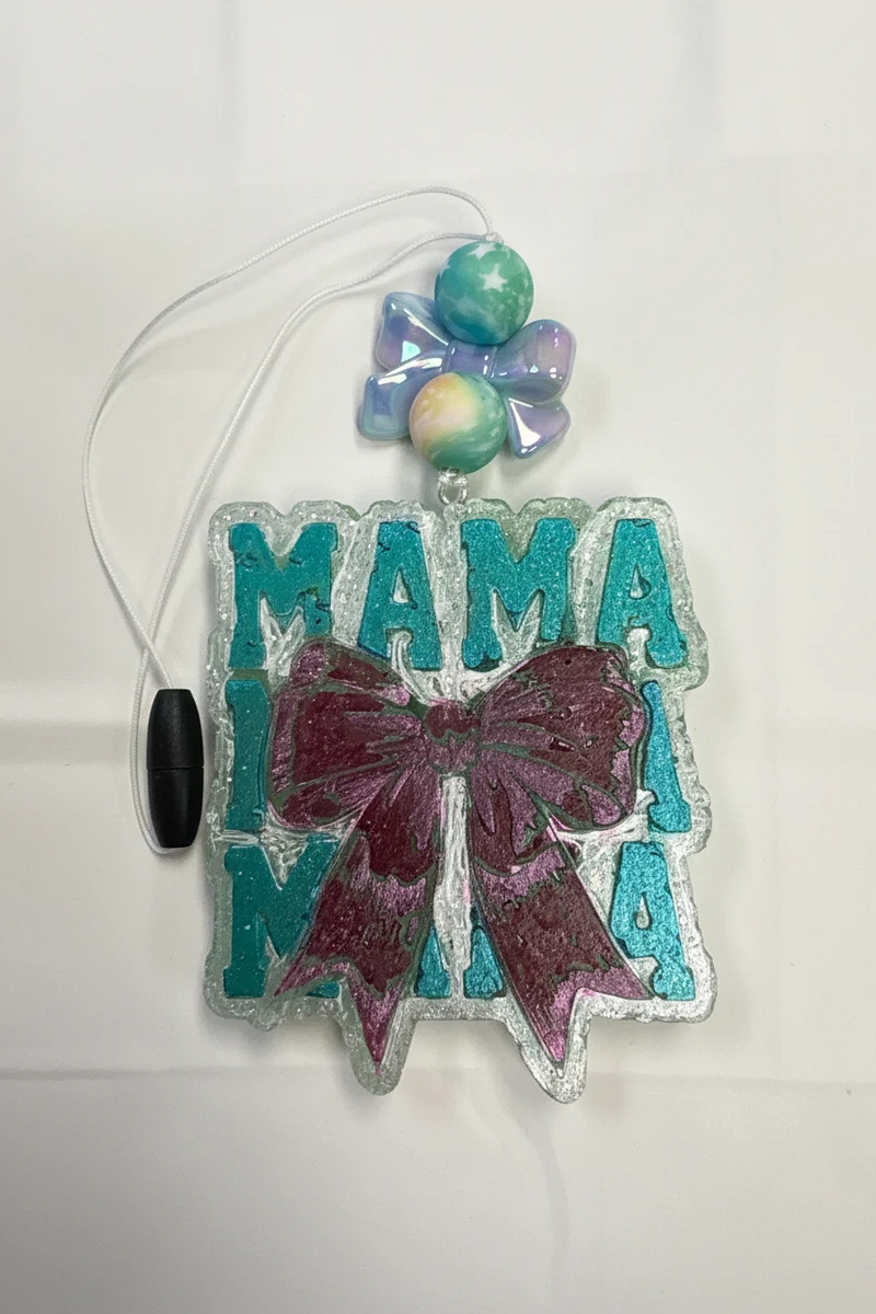 His Spirit Creations Mama Bow Freshie Scent Mahogany Teak V 1042