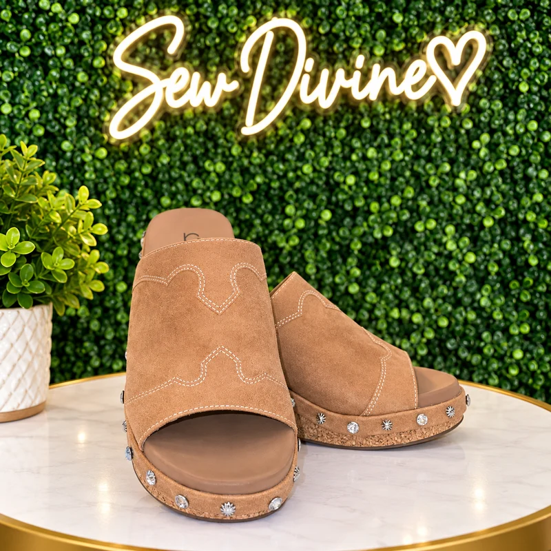 Corkys Actin Up Vegan Leather Slip-On Wedge