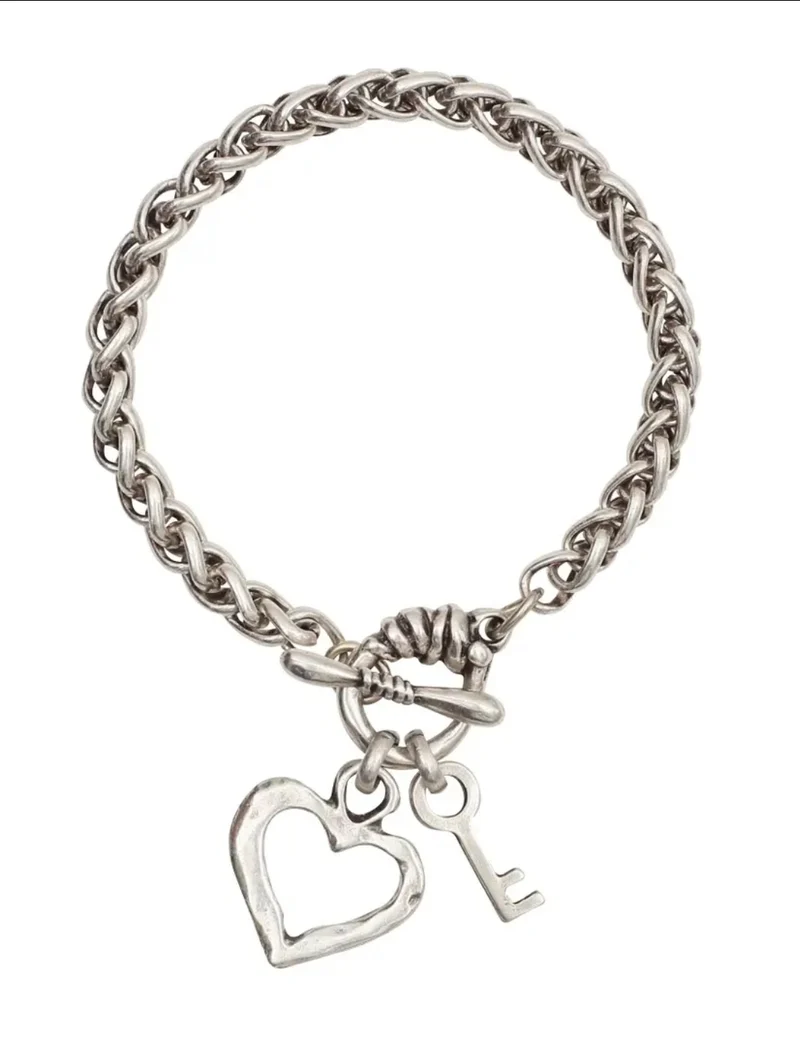 Chanour Handmade Pewter Heart Necklace Style 2518