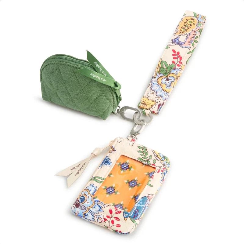 Vera Bradley Dual Pouch Wide Wristlet-Prairie Blooms