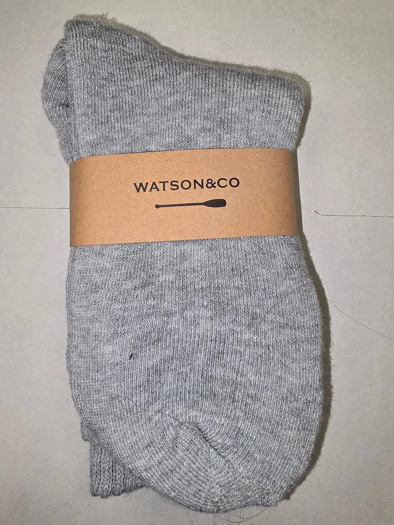 Watson & Co. One Size Fits All Unisex- Soft Ankle Socks
