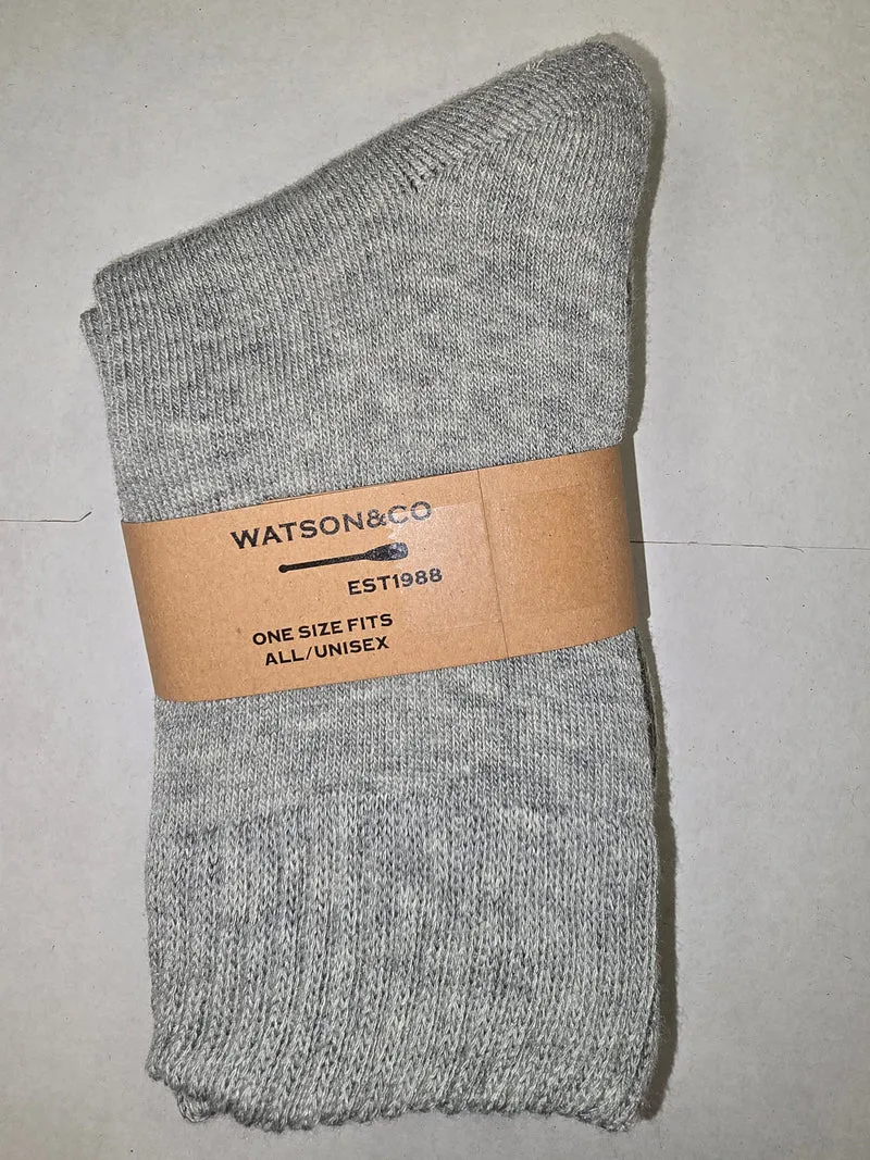 Watson & Co. One Size Fits All Unisex- Soft Ankle Socks