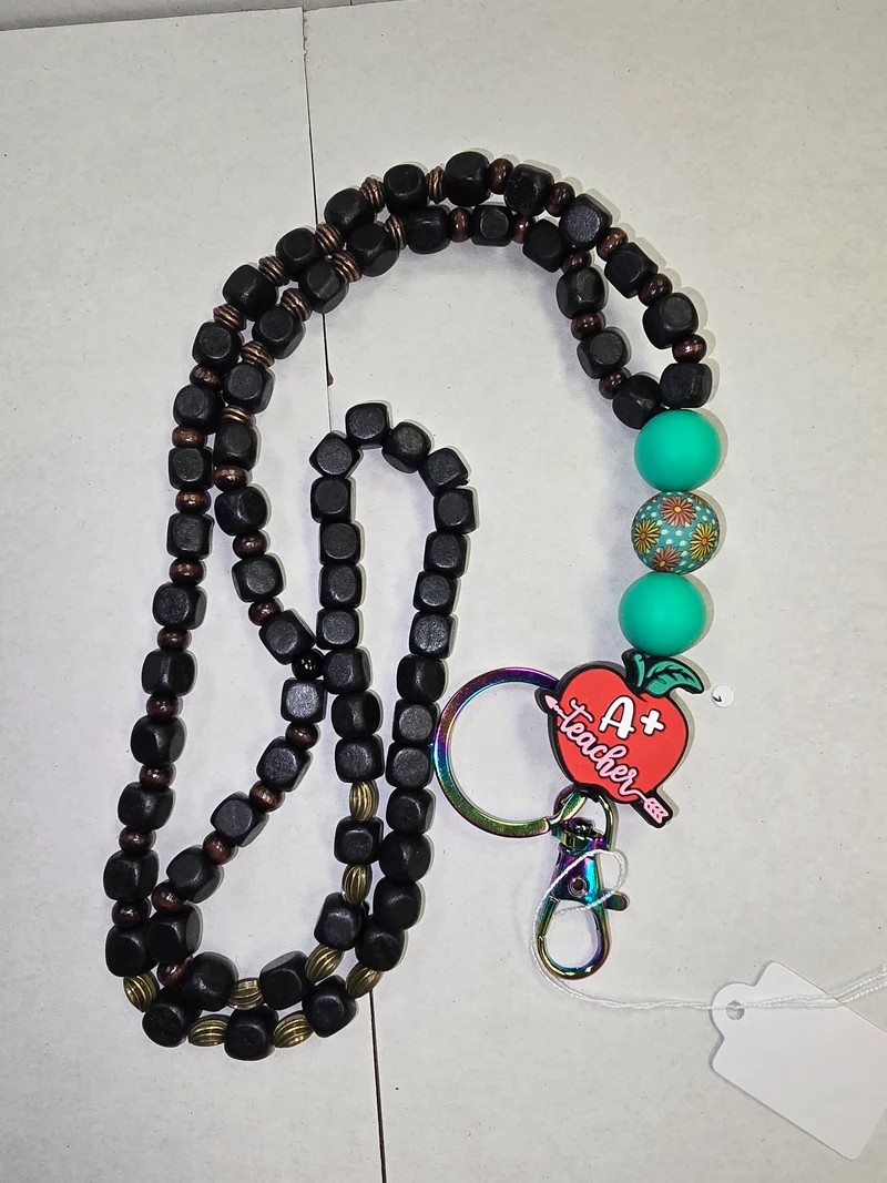 1042 His Spirit Creations A+ Teacher Lanyard