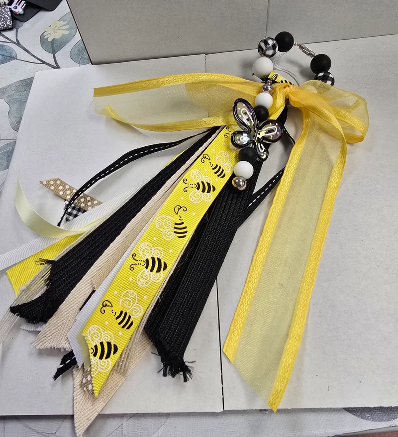 1042 His Spirit Creation Bee & Butterfly Bag Charm