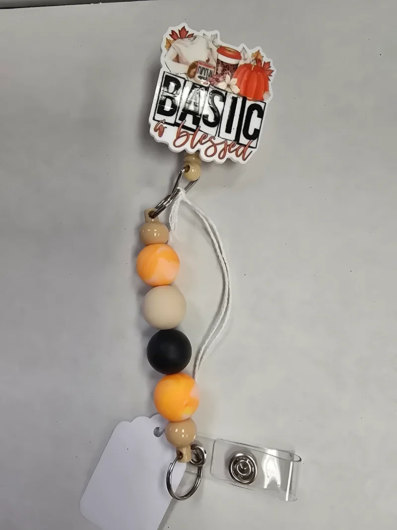 1042 His Spirit Creation Fall Basic & Blessed Badge Clip