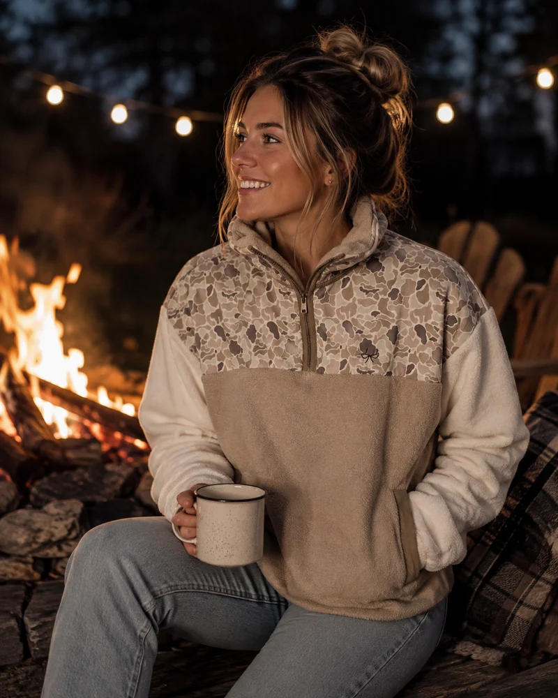 Simply Southern Aleyna Lt. Camo Pullover