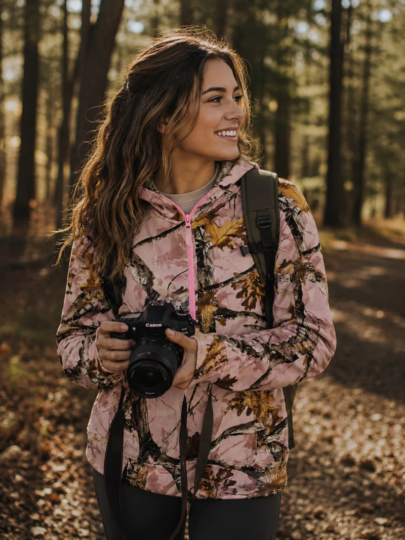Simply Southern Alara Pink Camo Pullover